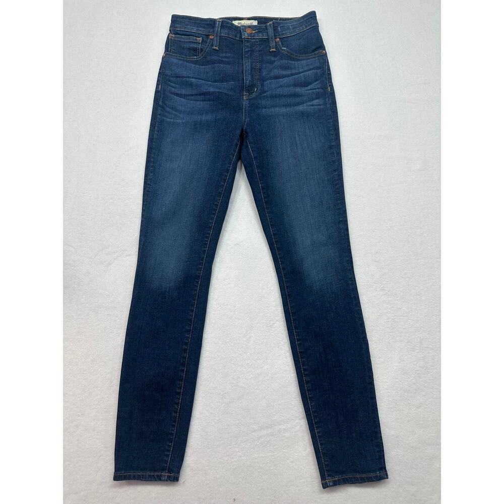 Madewell Curvy High Rise Skinny Jeans Medium Wash Stretch Denim Size 28 - Picture 4 of 15